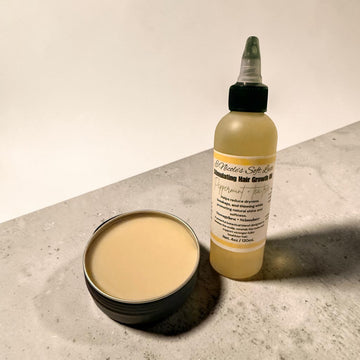 Hair Care Bundle – 4oz Stimulating Oil + 2oz Conditioning Balm