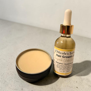 Hair Care Bundle – 2oz Infused Oil + 2oz Conditioning Balm