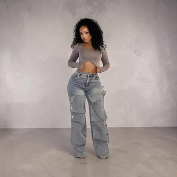 The Button Luxe Jeans