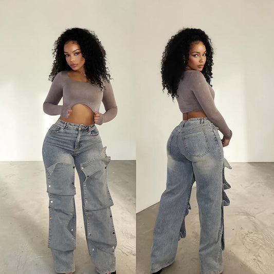 The Button Luxe Jeans
